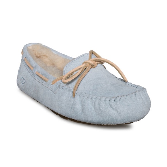 Ugg Pre-Owned Women’s Dakota Slippers Sky Blue Size 8 - Picture 4 of 13